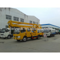 Dongfeng crew cab folding work platform truck 14M truck mounted aerial work platform